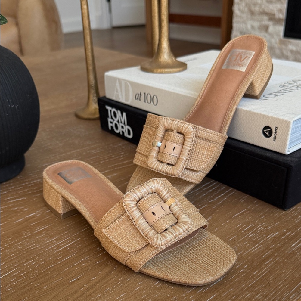 DV Tan Block Heel Sandals -  Free Shipping!